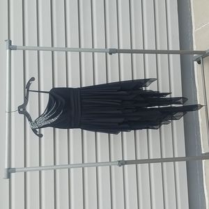 Prom dress black with pearls